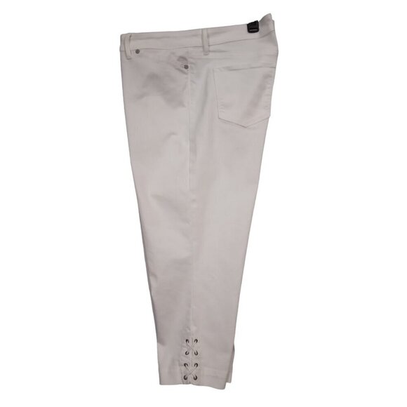 Talbots | Flawless Five-pocket Cropped Stretch Denim Jean White | Sz 16P - Picture 1 of 8